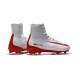 New Nike Mercurial Superfly 5 FG Firm Ground Football Cleats White Red
