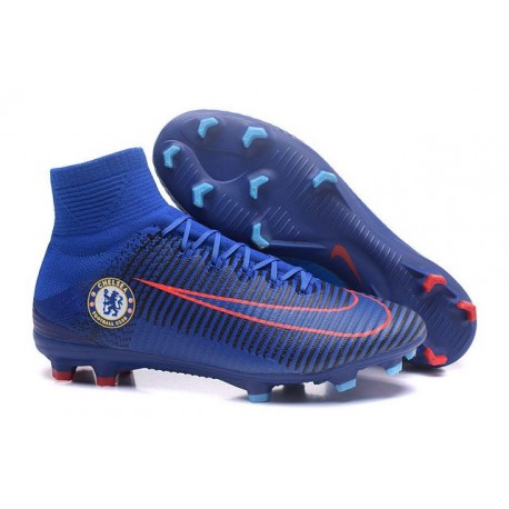 Nike Mercurial Superfly V FG Soccer Boot Chelsea FC Blue