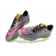 New Men Nike HyperVenom Phantom FG ACC Shoes Grey Yellow Pink