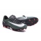 New Ronaldo Nike Mercurial Vapor XI FG Soccer Cleats Black White Green