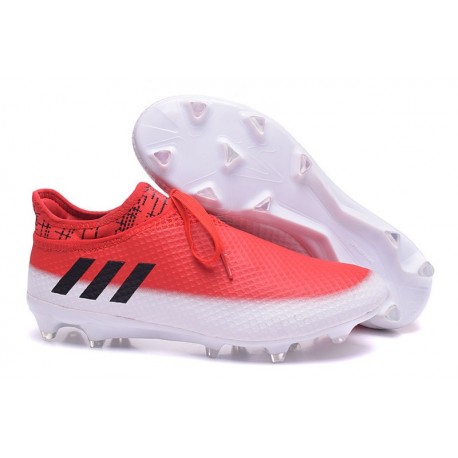 adidas Messi 16+ Pureagility FG Soccer Cleats Red Black