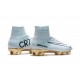 Nike Mercurial Superfly CR7 Vitórias V FG Soccer Boot White Gold