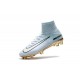 Nike Mercurial Superfly CR7 Vitórias V FG Soccer Boot White Gold