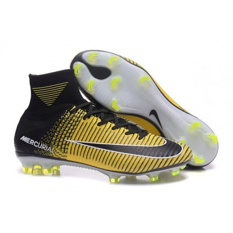 Nike Mercurial Superfly V FG Soccer Boot Yellow Black