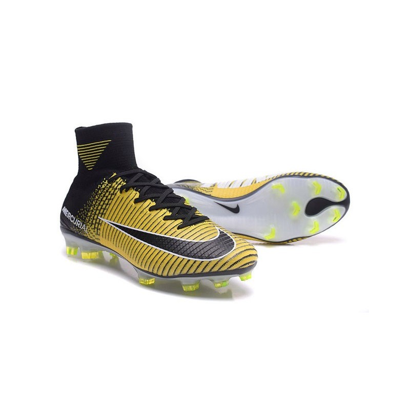 nike mercurial black and yellow