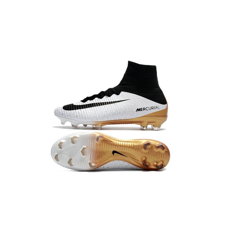 nike gold and white football cleats