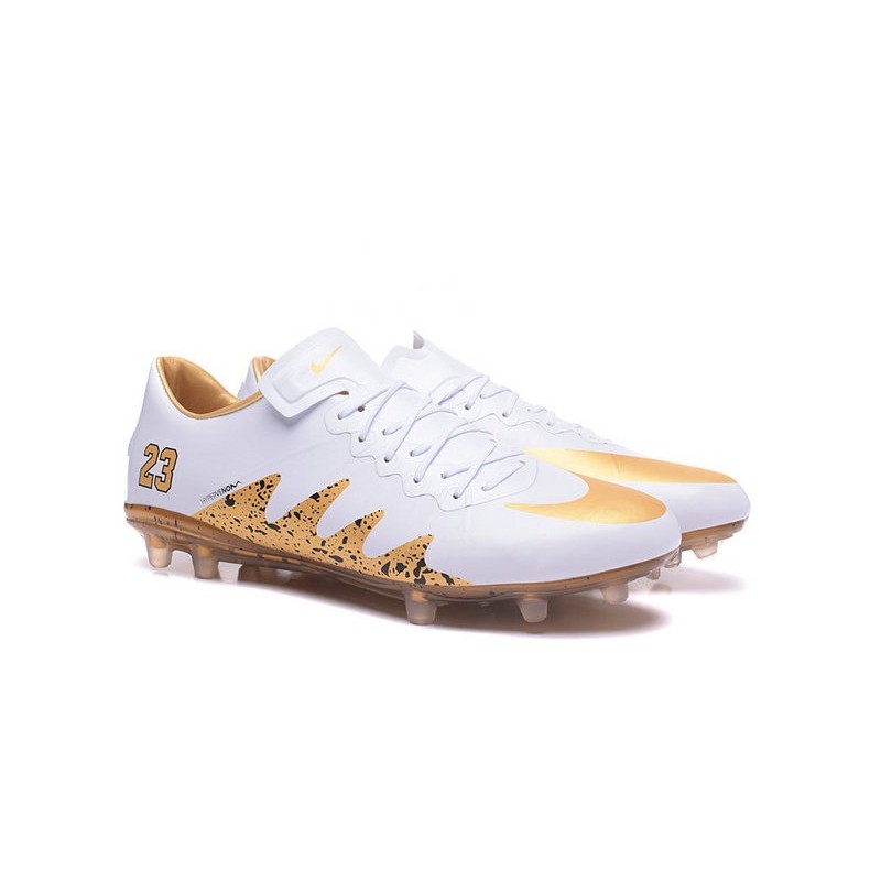 nike gold and white football cleats