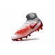 Nike Magista Obra II FG Firm Ground Soccer Cleat White Red