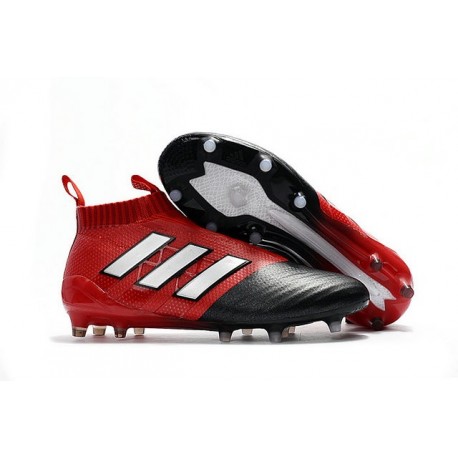 adidas ACE 17+ Purecontrol FG Men Soccer Cleats Red White Black