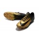New Ronaldo Nike Mercurial Vapor XI FG Soccer Cleats Golden Black