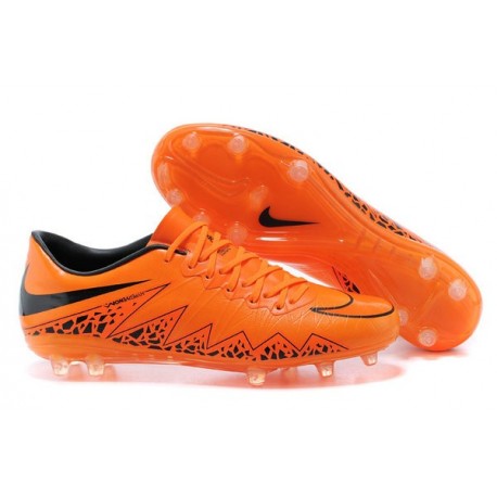New 2015 Nike Hypervenom Phinish II FG ACC Shoes Orange Black