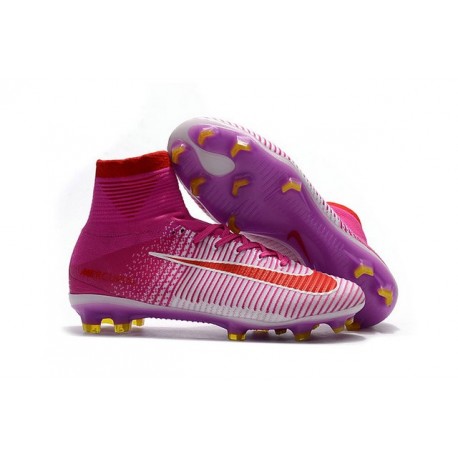 nike soccer cleats pink and white