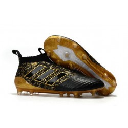 adidas ACE 17+ Purecontrol FG Paul Pogba Capsule Soccer Cleats Black Gold