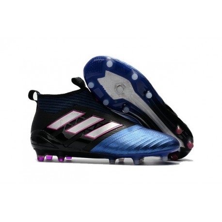 adidas ACE 17+ Purecontrol FG Men Soccer Cleats Blue Black White