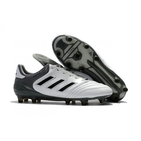 New adidas Copa 17.1 FG Soccer Cleats - White Grey Black