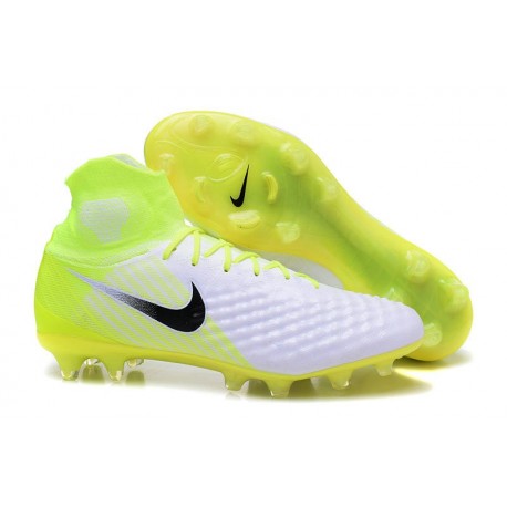 Nike Magista Obra 2 FG New Soccer Boots White Yellow