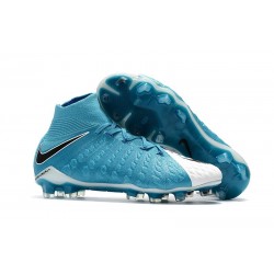 Top New Nike Hypervenom Phantom III DF FG Boots Blue White Black