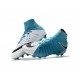 Top New Nike Hypervenom Phantom III DF FG Boots Blue White Black