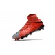 Top New Nike Hypervenom Phantom III DF FG Boots Red Grey Black