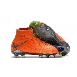 Limited Edition Nike Hypervenom Phantom III DF FG Boots - Star Blue Orange