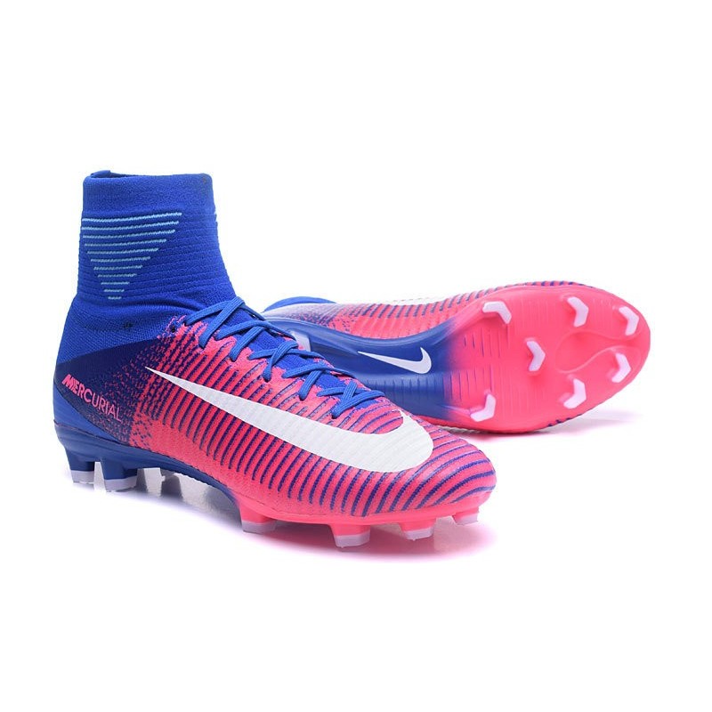 nike mercurial superfly v fg bleu