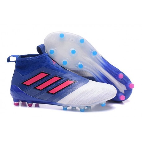 adidas ACE 17+ Purecontrol FG Men Soccer Cleats Blue Red White