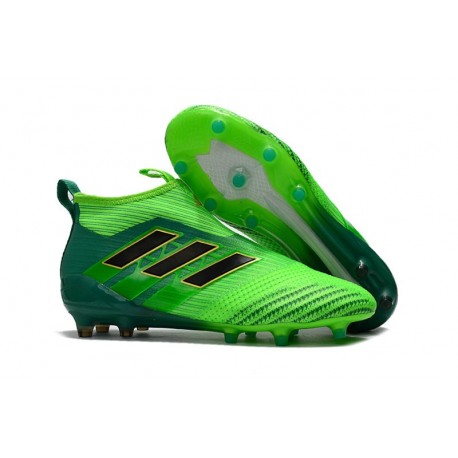 adidas ACE 17+ Purecontrol FG Firm Ground Boot - Solar Green Black