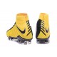 Nike Hypervenom Phantom III DF FG Tongueless Socccer Cleats - Black Yellow