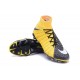 Nike Hypervenom Phantom III DF FG Tongueless Socccer Cleats - Black Yellow