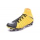 Nike Hypervenom Phantom III DF FG Tongueless Socccer Cleats - Black Yellow