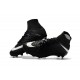 Nike Hypervenom Phantom III DF FG Tongueless Socccer Cleats - Black White