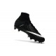 Nike Hypervenom Phantom III DF FG Tongueless Socccer Cleats - Black White