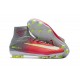 Nike Mercurial Superfly V FG Men High Top Boots Pink Gray White