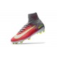 Nike Mercurial Superfly V FG Men High Top Boots Pink Gray White