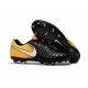 Nike Tiempo Legend VII FG 2017 Leather Soccer Cleats - Black Yellow