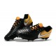 Nike Tiempo Legend VII FG 2017 Leather Soccer Cleats - Black Yellow