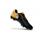 Nike Tiempo Legend VII FG 2017 Leather Soccer Cleats - Black Yellow