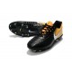 Nike Tiempo Legend VII FG 2017 Leather Soccer Cleats - Black Yellow