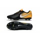 Nike Tiempo Legend VII FG 2017 Leather Soccer Cleats - Black Yellow