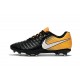 Nike Tiempo Legend VII FG 2017 Leather Soccer Cleats - Black Yellow