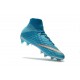 Nike Hypervenom Phantom III DF FG Tongueless Socccer Cleats - Blue White