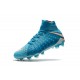 Nike Hypervenom Phantom III DF FG Tongueless Socccer Cleats - Blue White