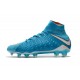 Nike Hypervenom Phantom III DF FG Tongueless Socccer Cleats - Blue White