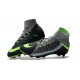 Nike Hypervenom Phantom III DF FG Tongueless Socccer Cleats - Air Max Black Grey