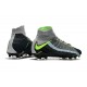 Nike Hypervenom Phantom III DF FG Tongueless Socccer Cleats - Air Max Black Grey