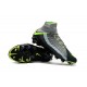 Nike Hypervenom Phantom III DF FG Tongueless Socccer Cleats - Air Max Black Grey