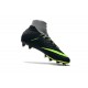 Nike Hypervenom Phantom III DF FG Tongueless Socccer Cleats - Air Max Black Grey