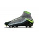 Nike Hypervenom Phantom III DF FG Tongueless Socccer Cleats - Air Max Black Grey