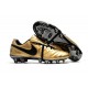 Limited Edition Nike Tiempo Totti X Roma Soccer Cleats - Gold Black