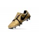 Limited Edition Nike Tiempo Totti X Roma Soccer Cleats - Gold Black